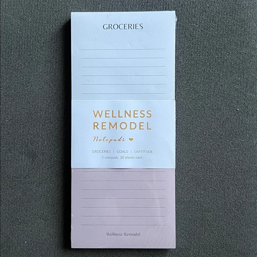 Wellness Remodel daily planner/notepads